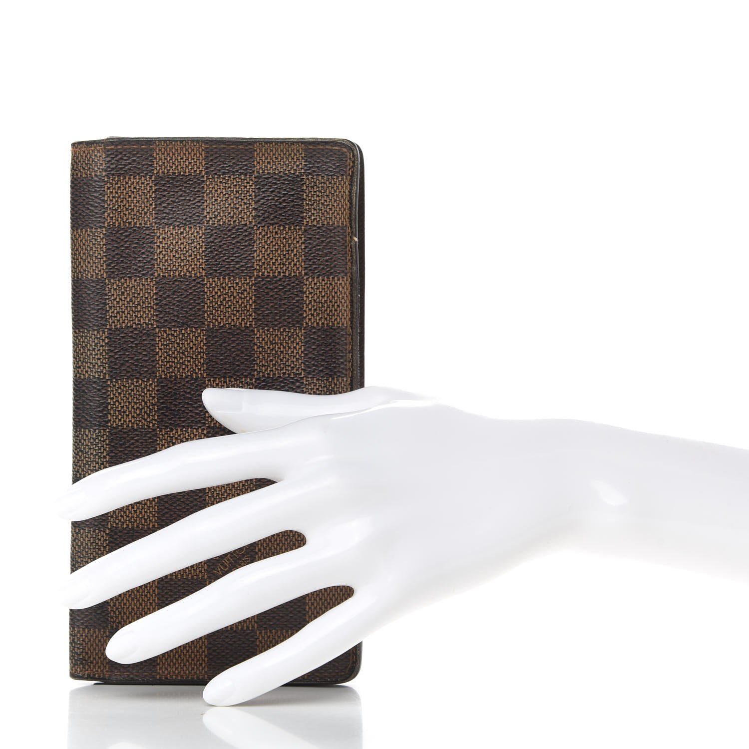 Louis Vuitton Damier Ebene Porte-Cartes Credit Yen Checkbook Wallet 2 of 6