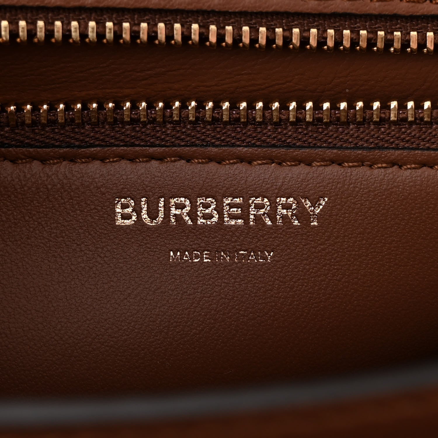 Burberry Canvas Calfskin Small TB Bag Natural 6 of 12