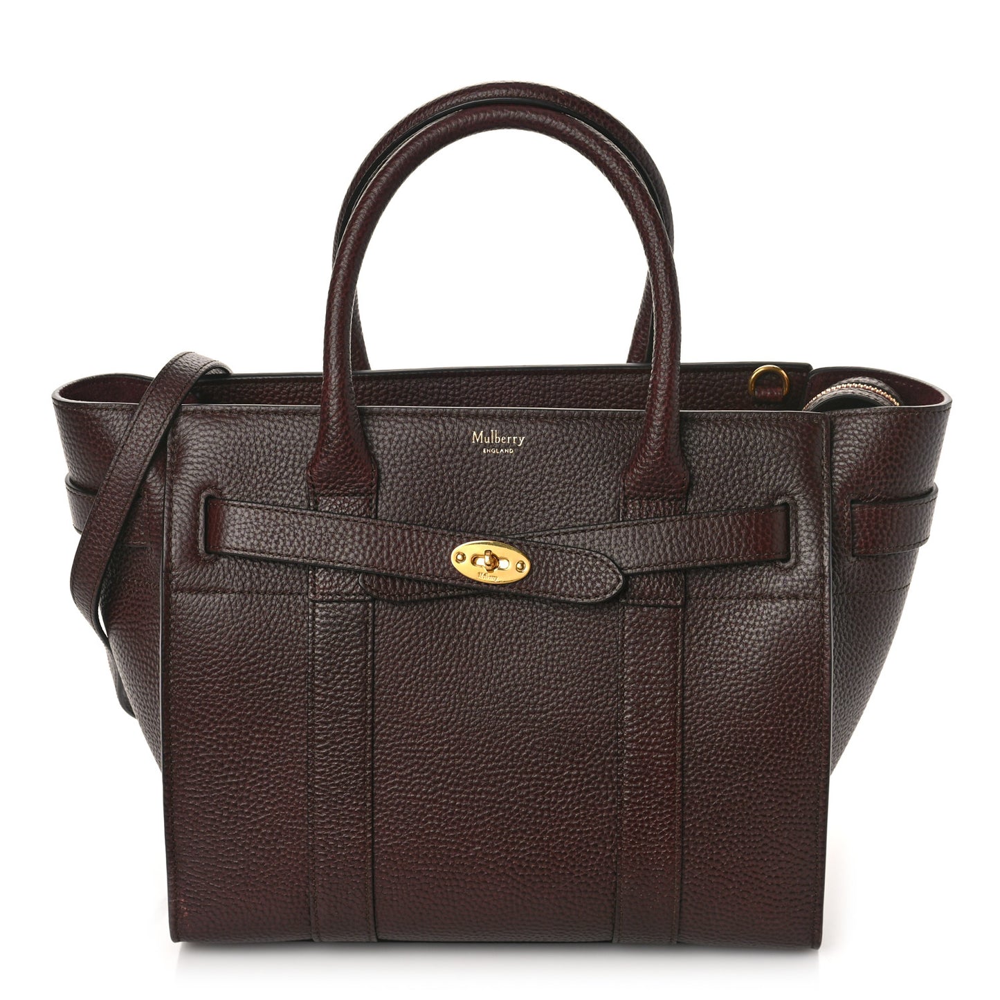 Small Classic Grain Small Zipped Bayswater Oxblood