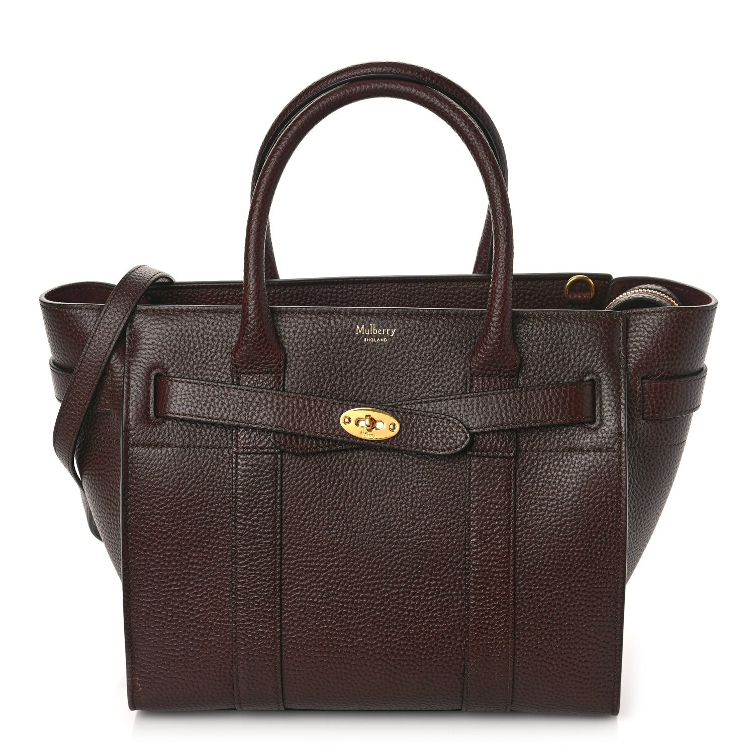 Mulberry Small Classic Grain Small Zipped Bayswater Oxblood 1 of 9