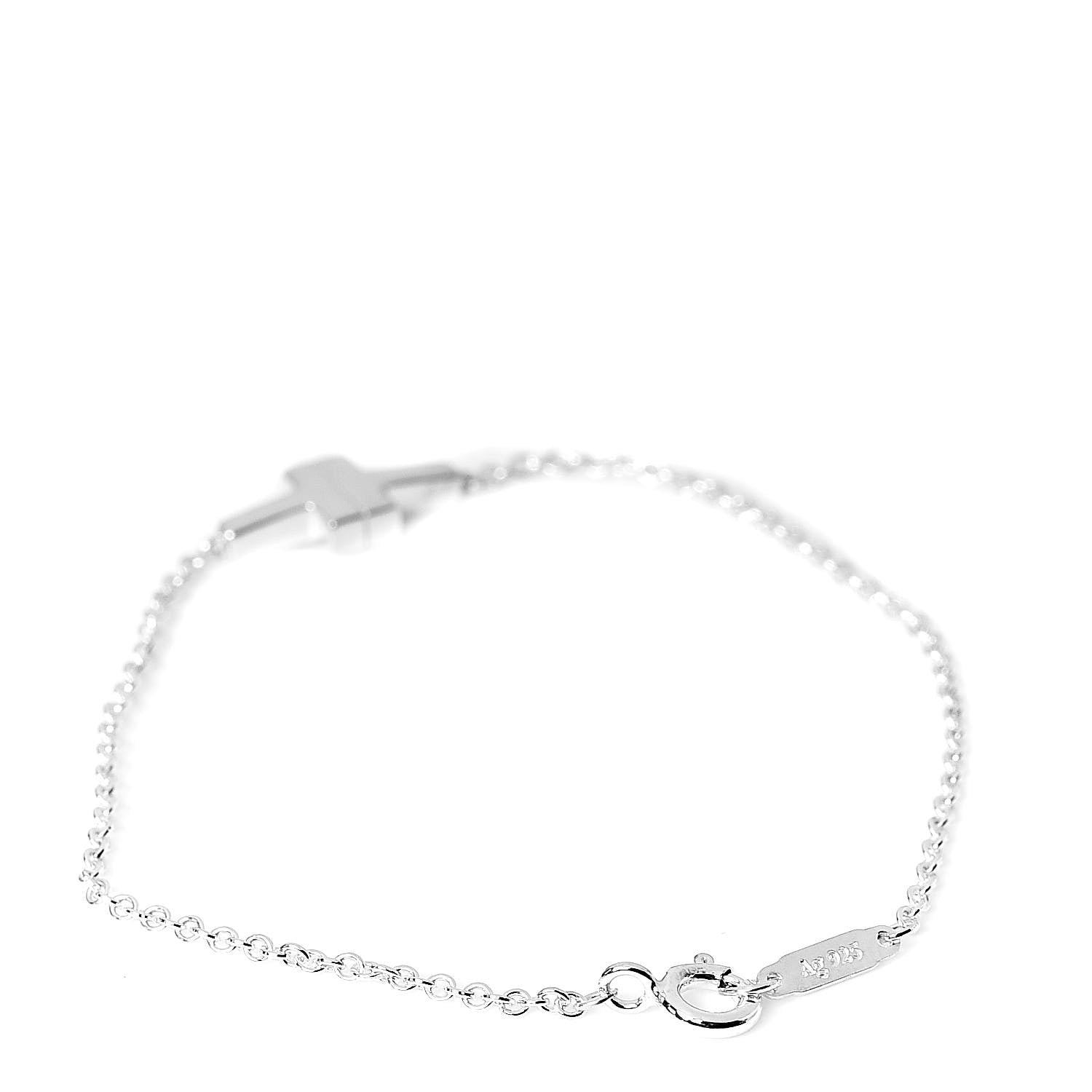 Tiffany Sterling Silver T Two Single Chain Bracelet 3 of 6