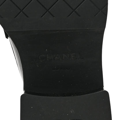 Chanel Calfskin CC Platform Loafers 38 Black 5 of 8