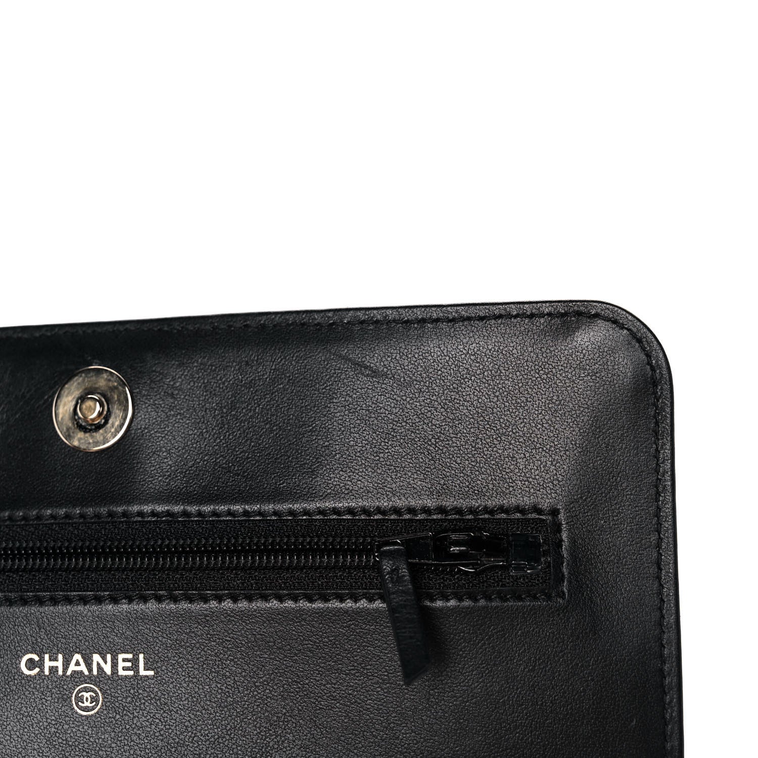 Chanel Caviar Quilted Vintage Mademoiselle Wallet On Chain WOC Black 11 of 12