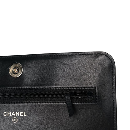 Chanel Caviar Quilted Vintage Mademoiselle Wallet On Chain WOC Black 11 of 12