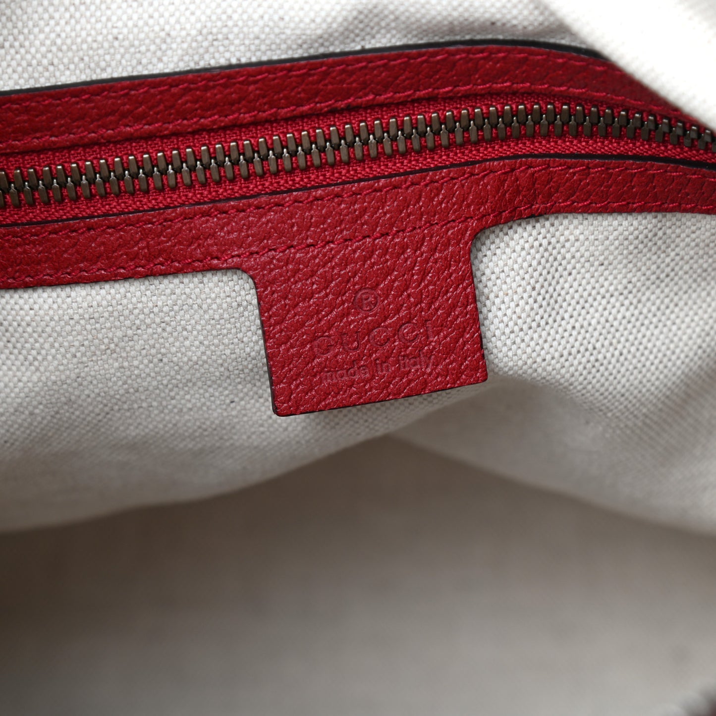 Soft GG Supreme Monogram Web Medium Duffle Bag Beige Red