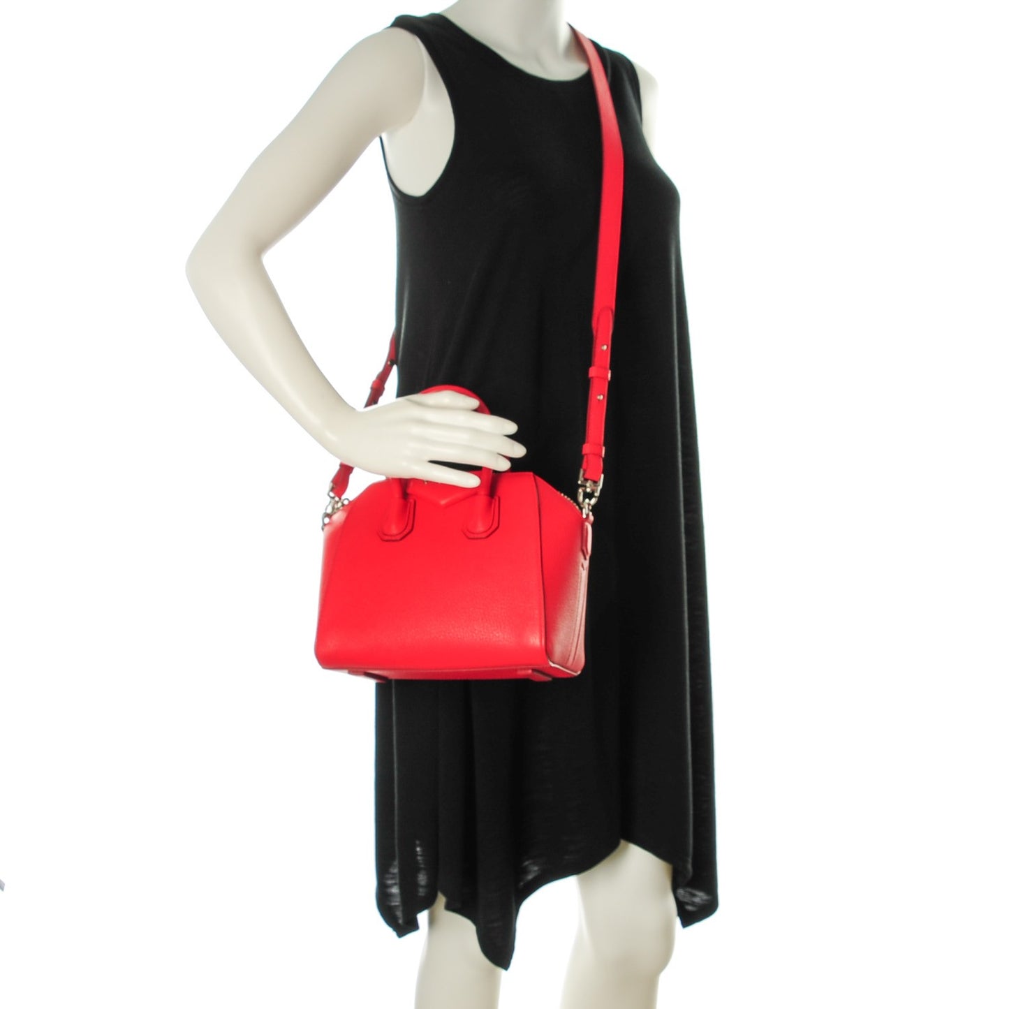 Sugar Goatskin Mini Antigona Red