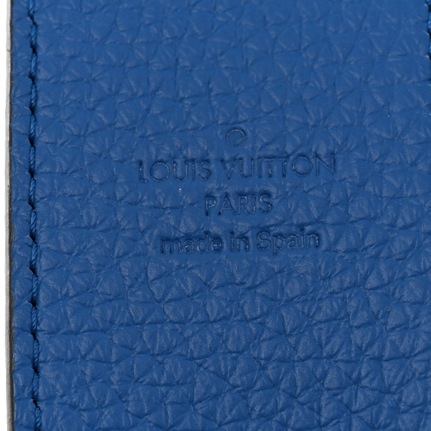 Taurillon Bandouliere Shoulder Strap Blue