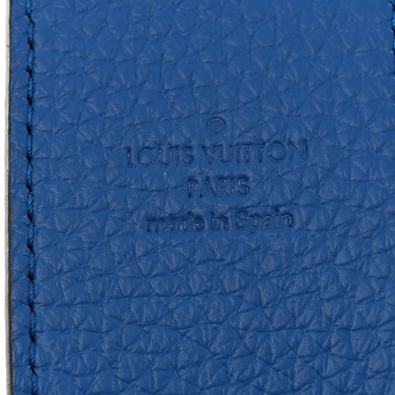 Louis Vuitton Taurillon Bandouliere Shoulder Strap Blue 3 of 7