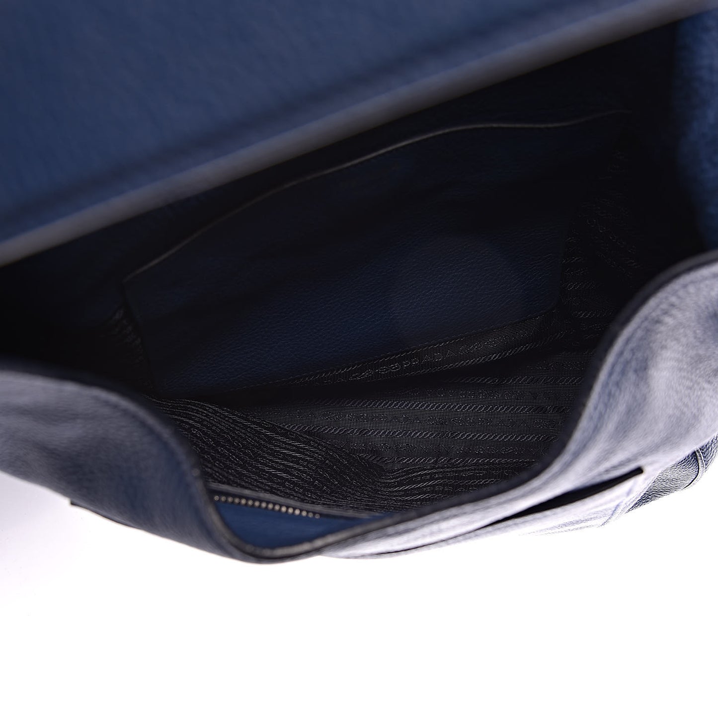 Vitello Daino Pocket Hobo Bag Blue