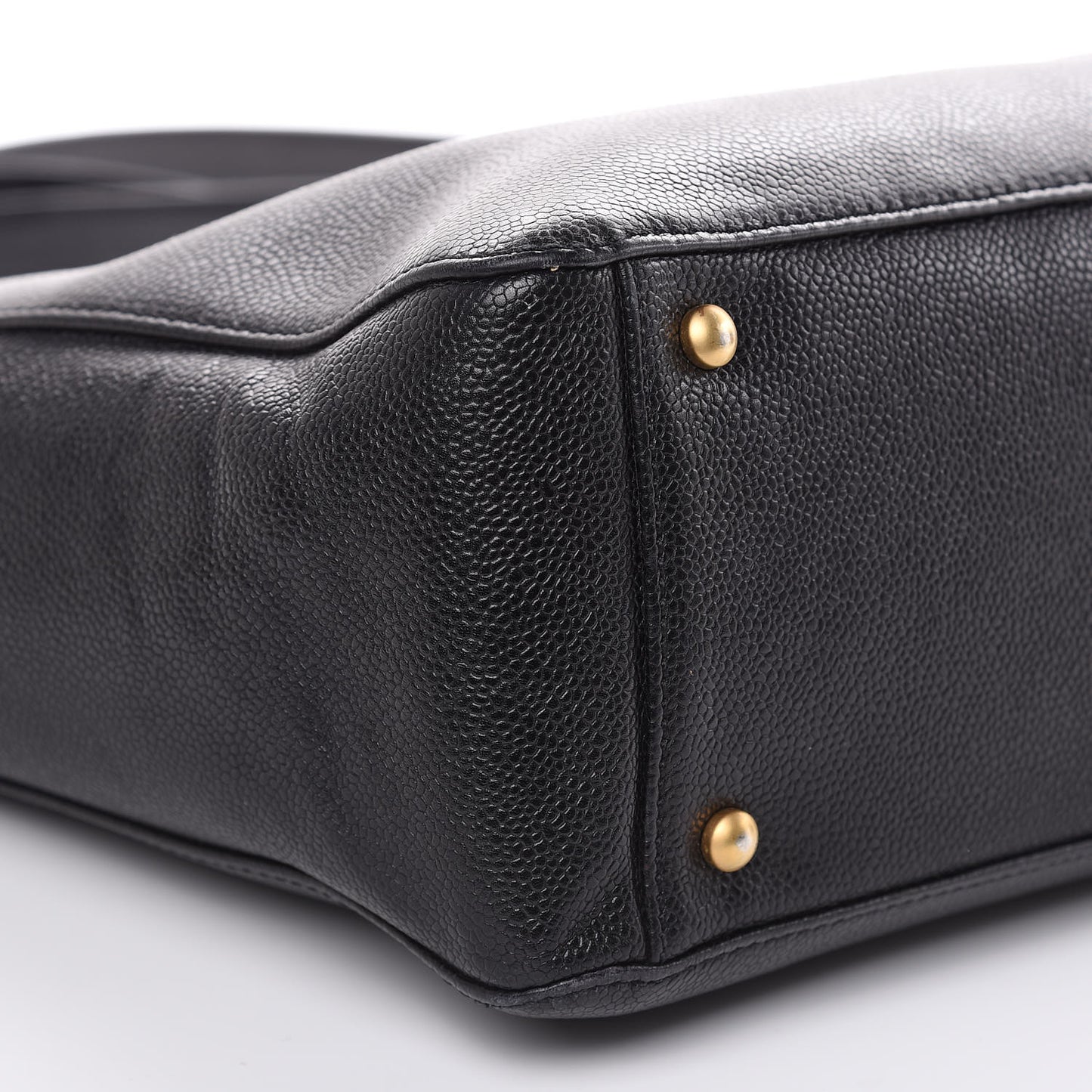 Caviar Large CC Shoulder Bag Black