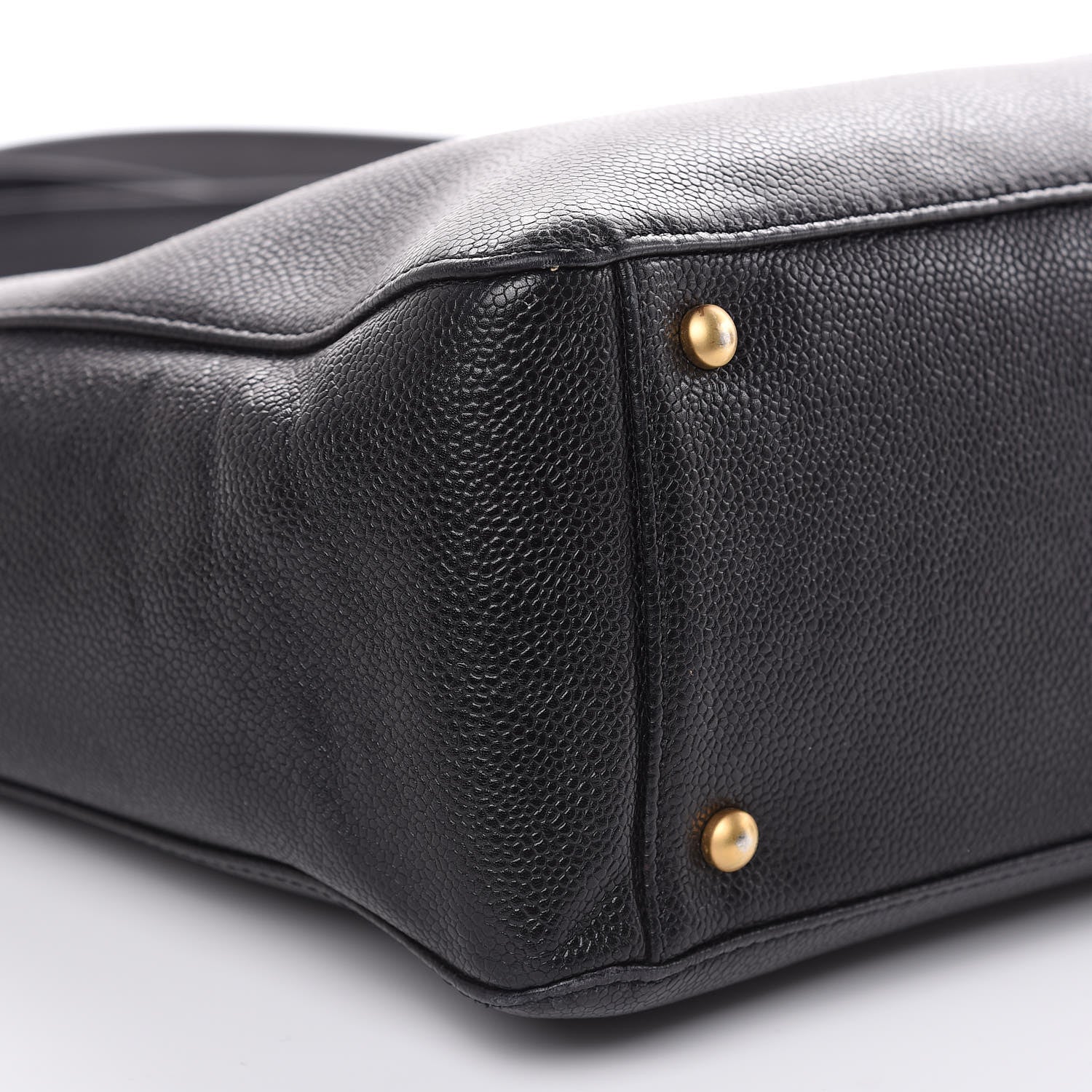 Chanel Caviar Large CC Shoulder Bag Black 8 of 13
