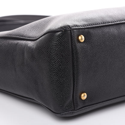 Chanel Caviar Large CC Shoulder Bag Black 8 of 13