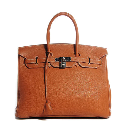 Hermes Togo Birkin 35 Gold 1 of 27