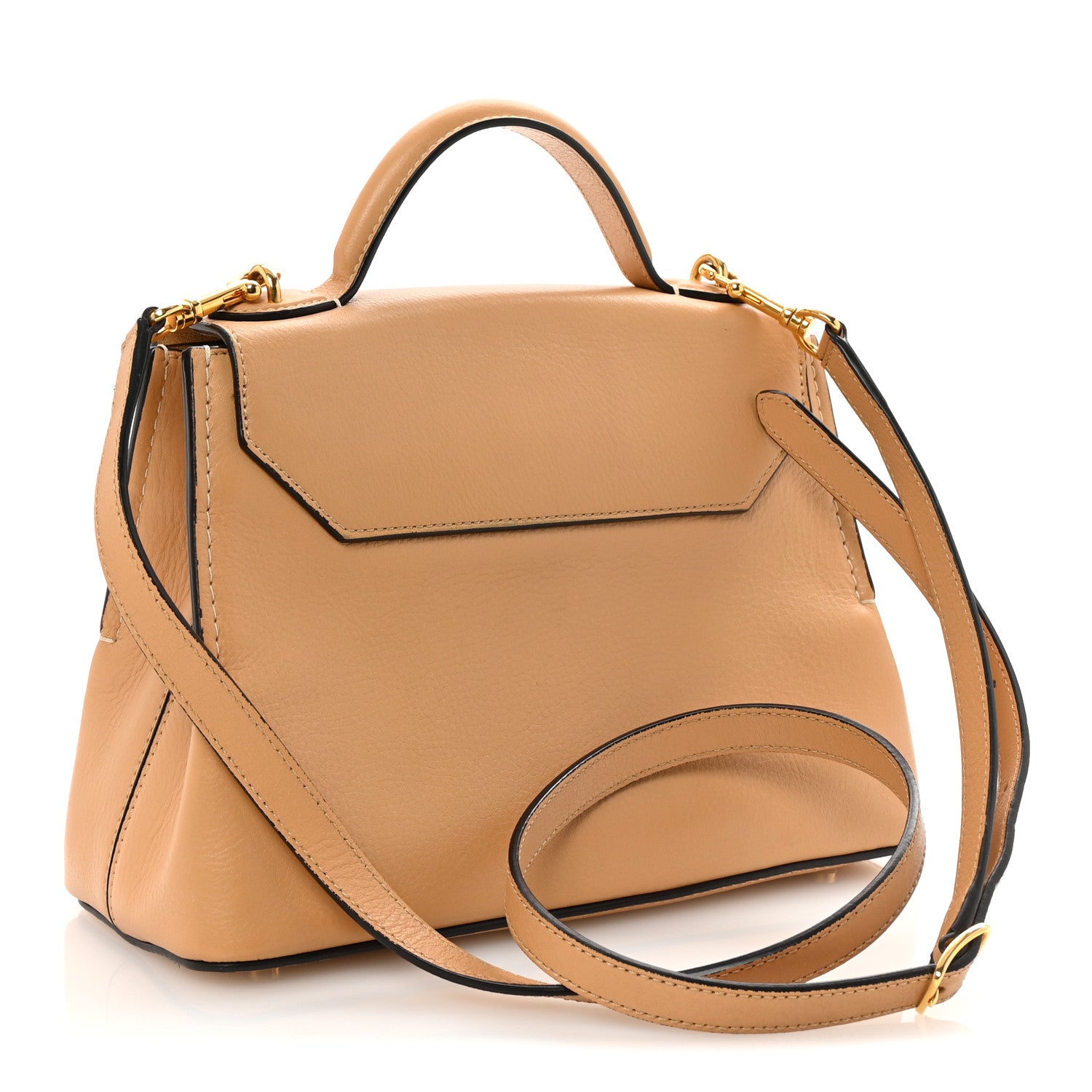 Mulberry Silky Calfskin Mini Seaton Dark Golden Yellow 3 of 9