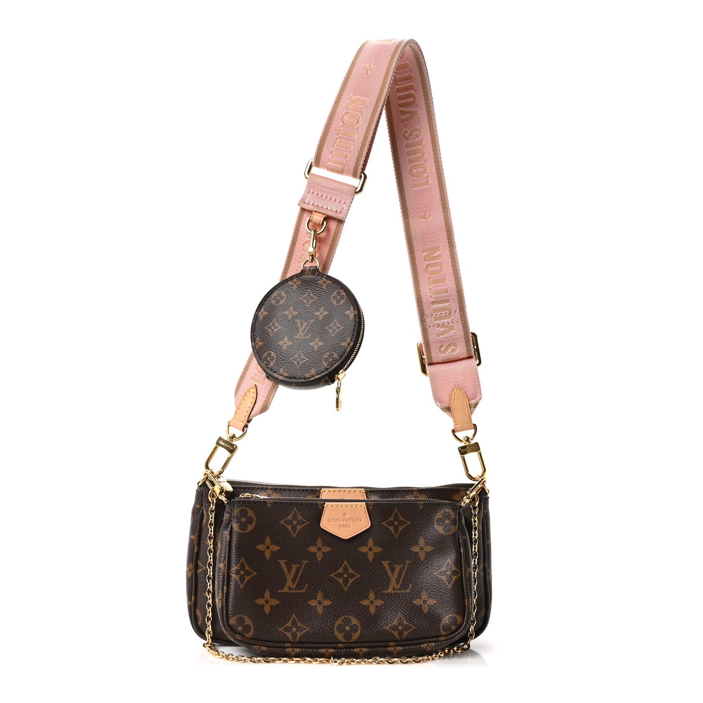 Monogram Multi Pochette Accessories Rose Clair
