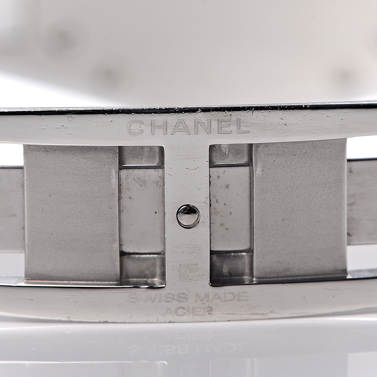 Chanel Stainless Steel Ceramic 33mm J12 Quartz Watch White 6 of 11