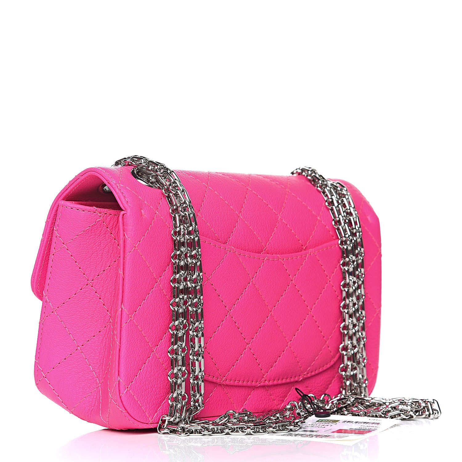 Chanel Goatskin Quilted 2.55 Reissue Mini Flap Fluorescent Pink 3 of 12