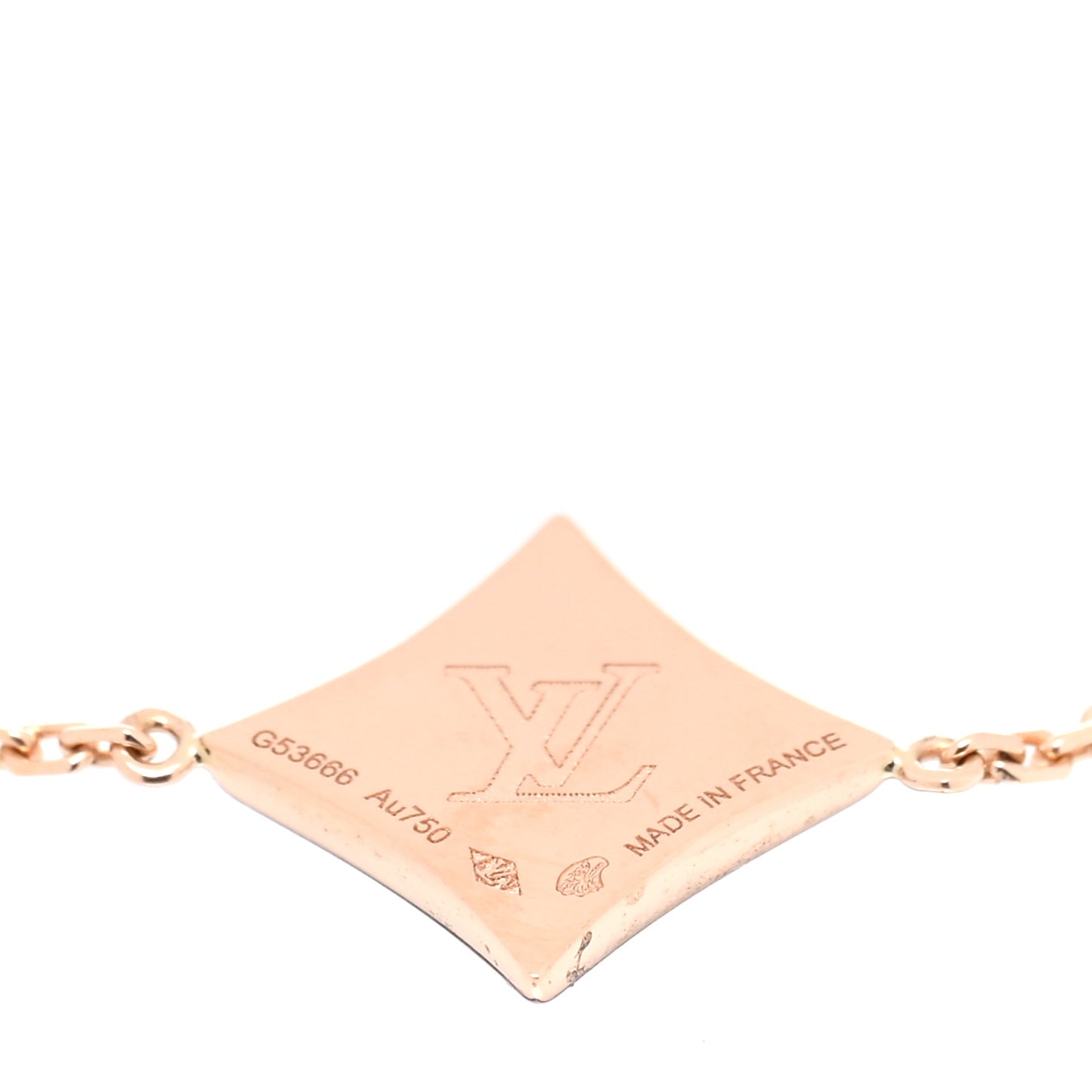 18K Pink Gold Diamond Pink Mother of Pearl Color Blossom BB Star Bracelet