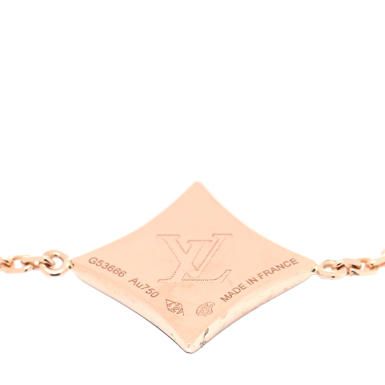 Louis Vuitton 18K Pink Gold Diamond Pink Mother of Pearl Color Blossom BB Star Bracelet 4 of 4