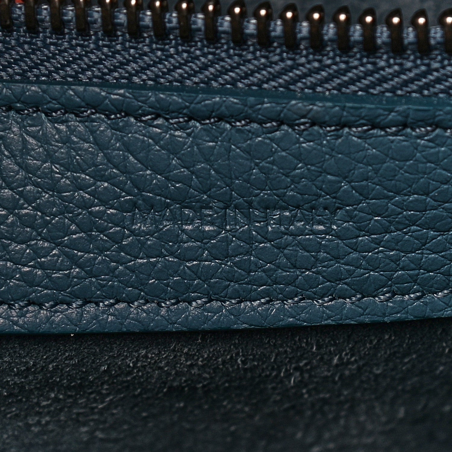 Celine Drummed Calfskin Micro Luggage Celadon 6 of 15