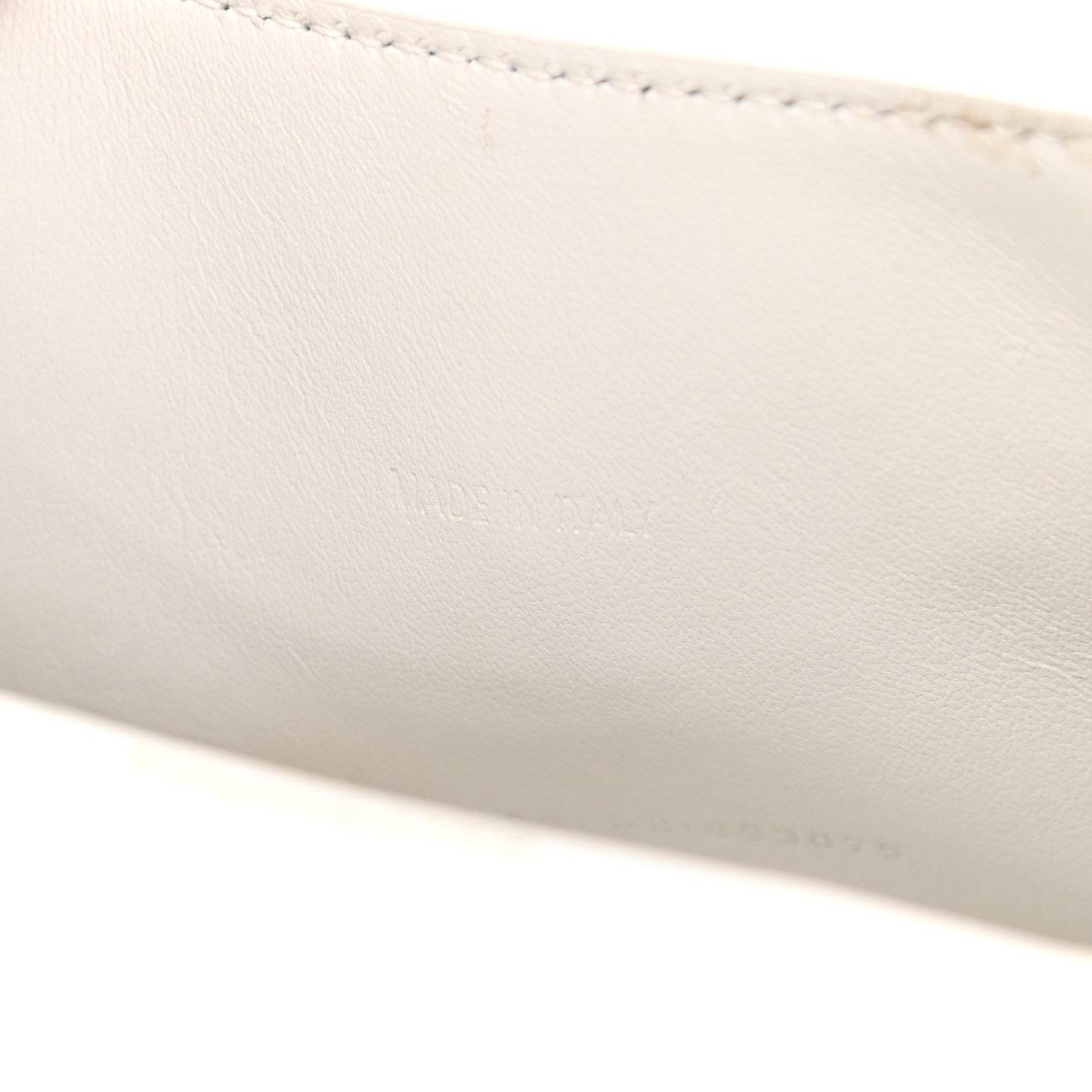 Shiny Calfskin Crocodile Embossed Hourglass Top Handle Bag XS White