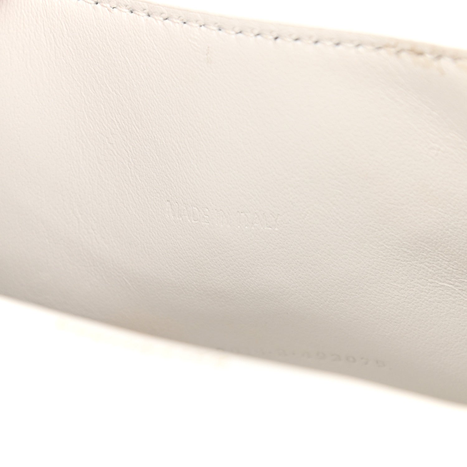 Balenciaga Shiny Calfskin Crocodile Embossed Hourglass Top Handle Bag XS White 6 of 14