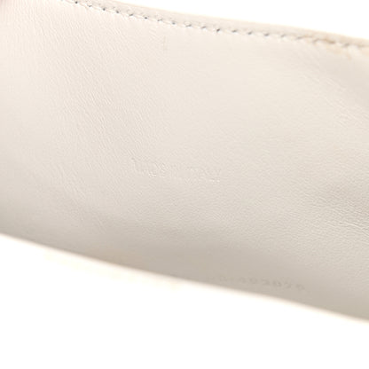 Balenciaga Shiny Calfskin Crocodile Embossed Hourglass Top Handle Bag XS White 6 of 14