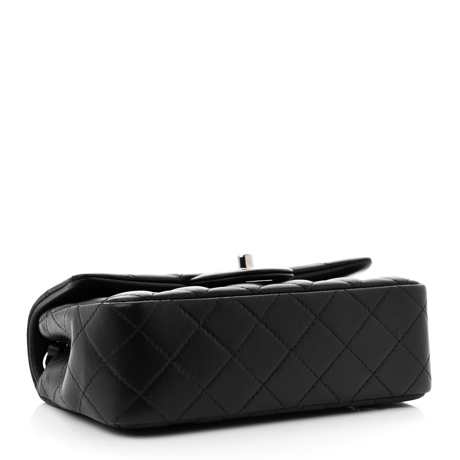 Chanel Lambskin Quilted Mini Rectangular Flap Black 4 of 10