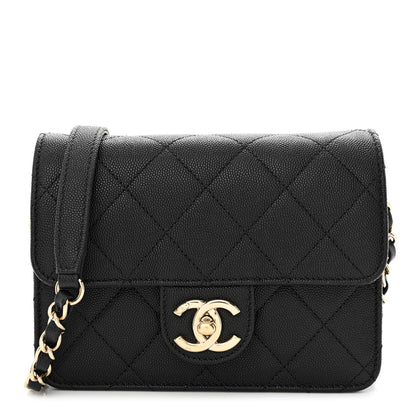 Chanel Caviar Quilted Like A Wallet Flap Black 1 of 11