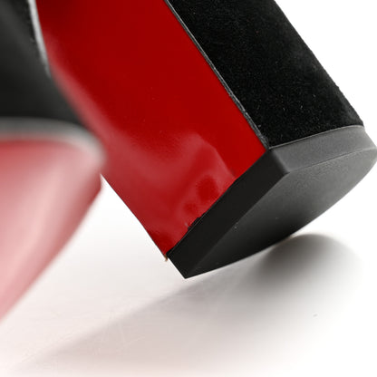 Christian Louboutin Velvet Super Yaz 160 Sandals 37.5 Black 10 of 11