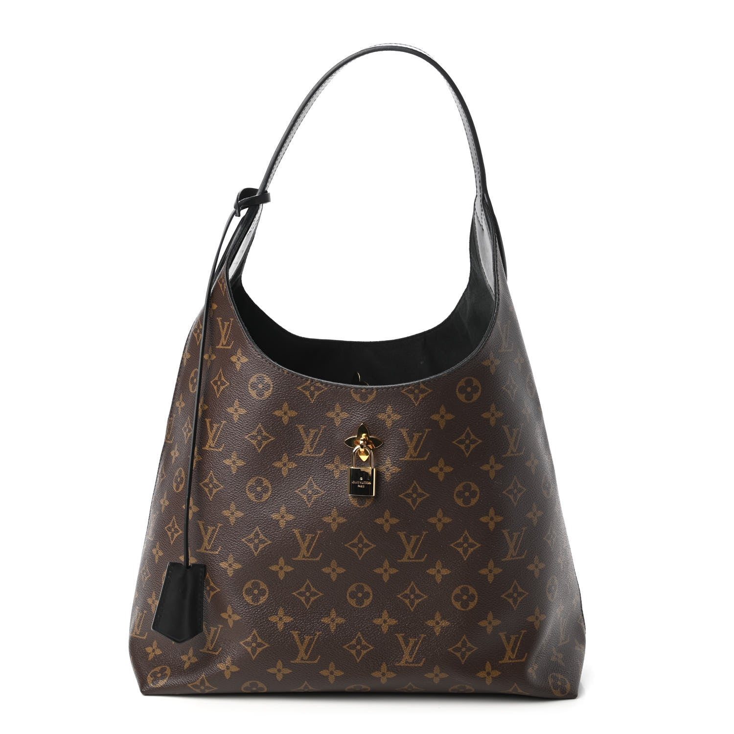 Louis Vuitton Monogram Flower Hobo Black 1 of 10