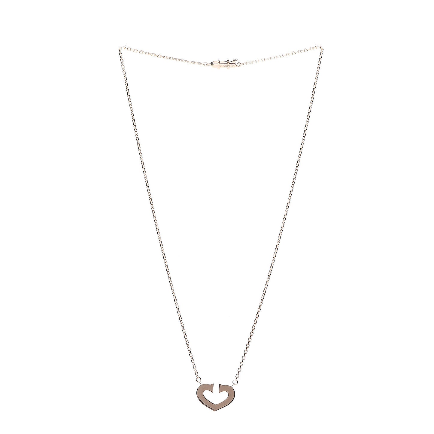 18K Pink Gold Medium Hearts and Symbols Necklace