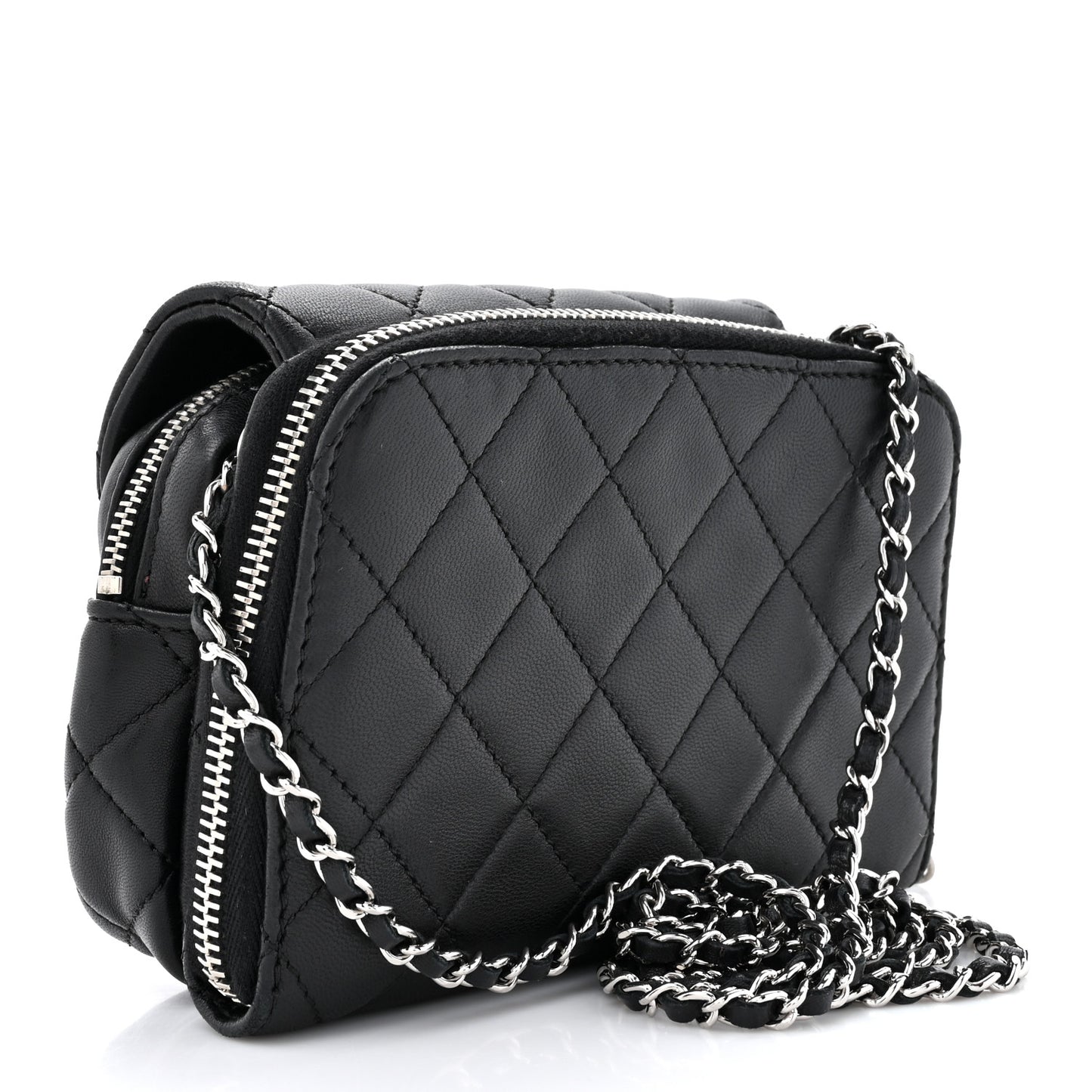 Lambskin Quilted New Mini Flap Black