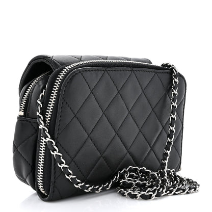 Chanel Lambskin Quilted New Mini Flap Black 3 of 14