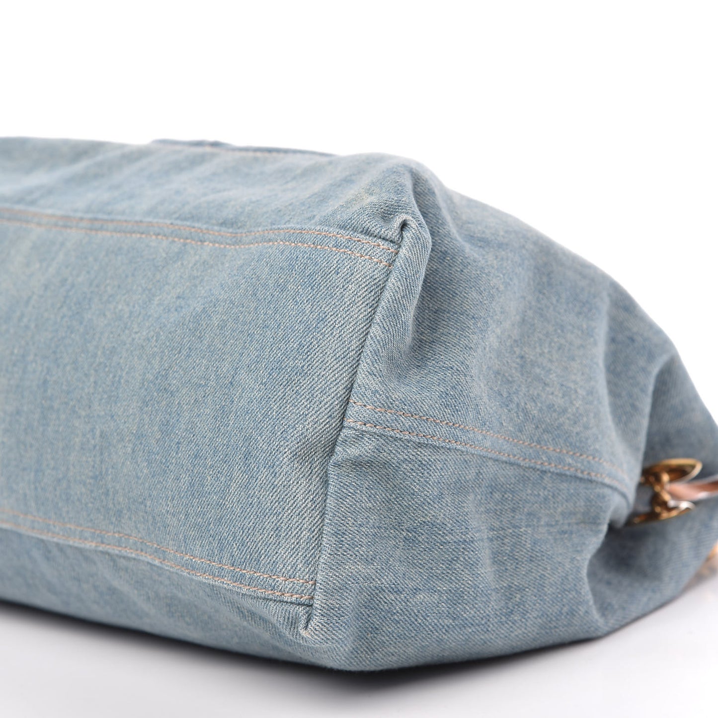 Denim Medium Soho Chain Shoulder Bag Blue