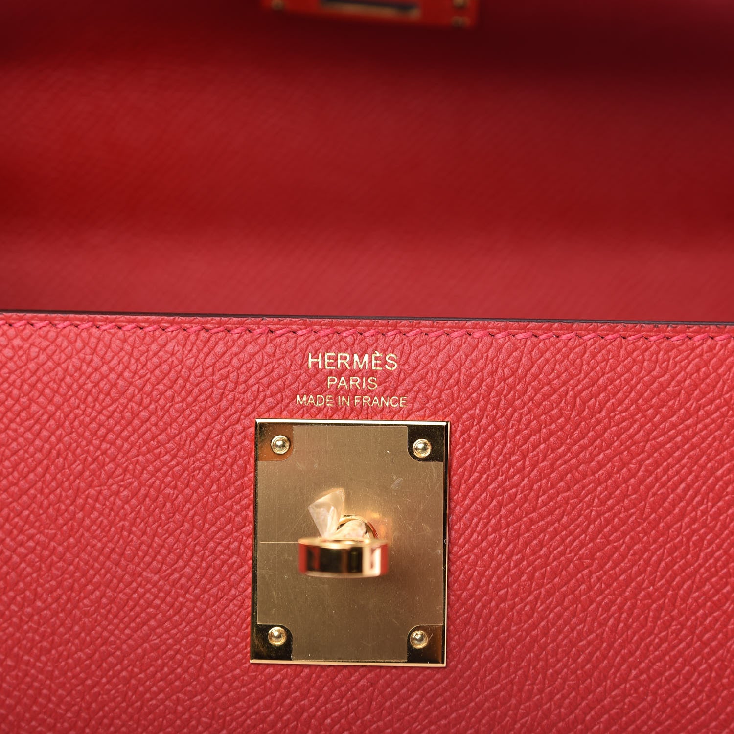 Hermes Epsom Kelly Sellier 28 Rouge Casaque 8 of 11