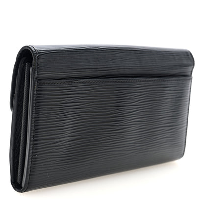 Louis Vuitton Epi Sarah Wallet NM Black 3 of 6