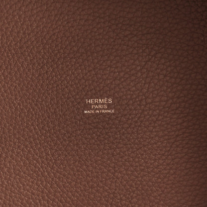 Hermes Taurillon Clemence Picotin Lock 22 MM Gold 6 of 10