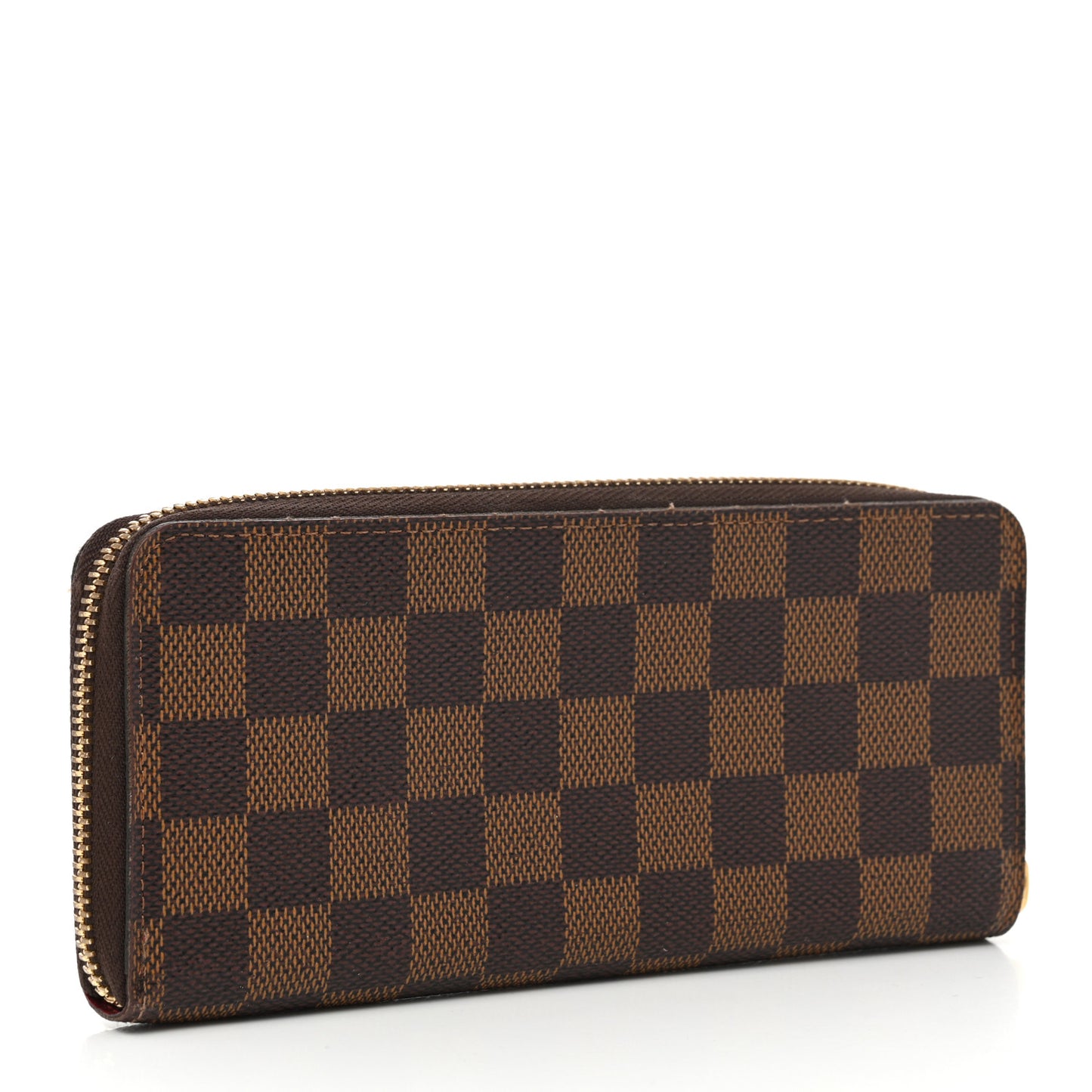 Damier Ebene Clemence Wallet Cherry