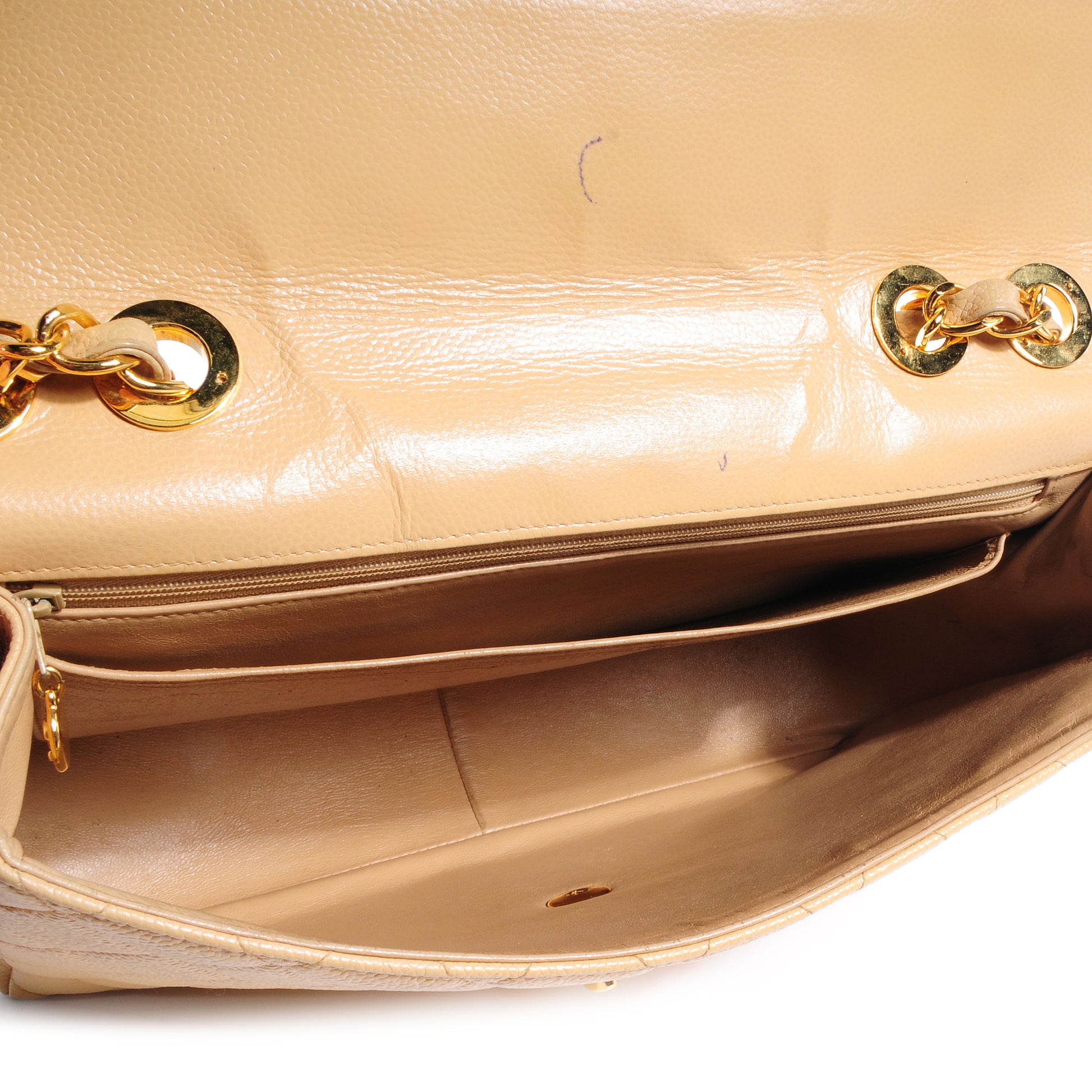 Chanel Caviar Jumbo Flap Beige 5 of 7