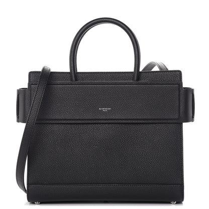 Givenchy Grained Calfskin Small Horizon Satchel Black 1 of 7