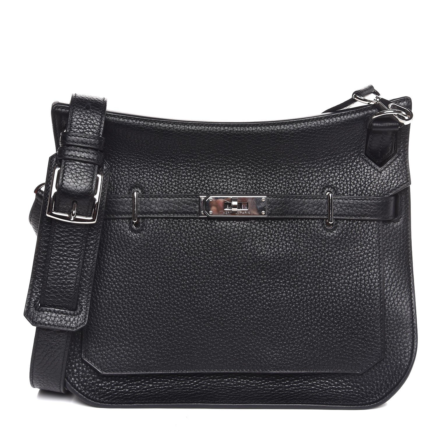 Hermes Taurillon Clemence Jypsiere 28 Black 1 of 7