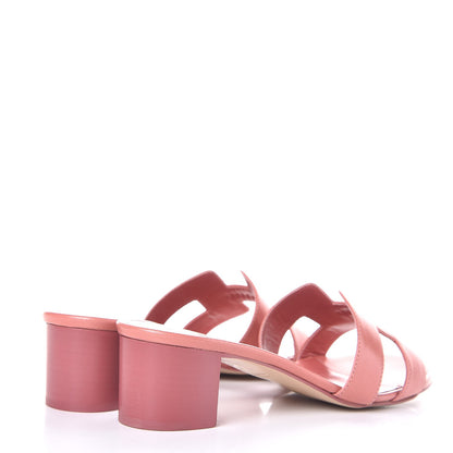 Hermes Nappa Oasis Sandals 38 Rouge Blush 4 of 8