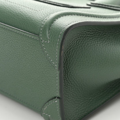 Celine Drummed Calfskin Nano Luggage Celadon 11 of 11