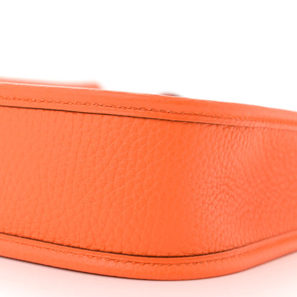 Hermes Taurillon Clemence Evelyne TPM Orange 10 of 11