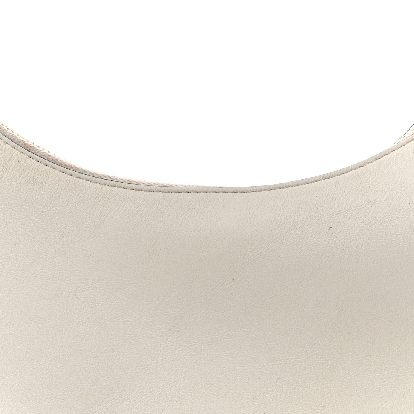 Vitello Grace Matte Small Fendigraphy Hobo Bag White Ice