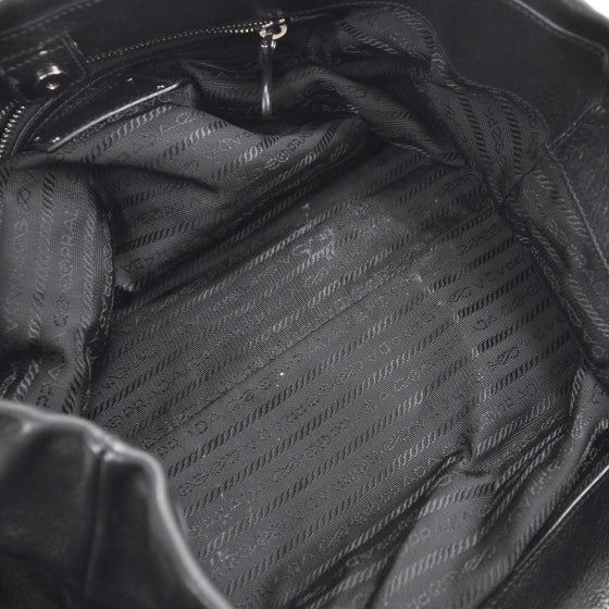Prada Leather Satchel Nero Black 6 of 9