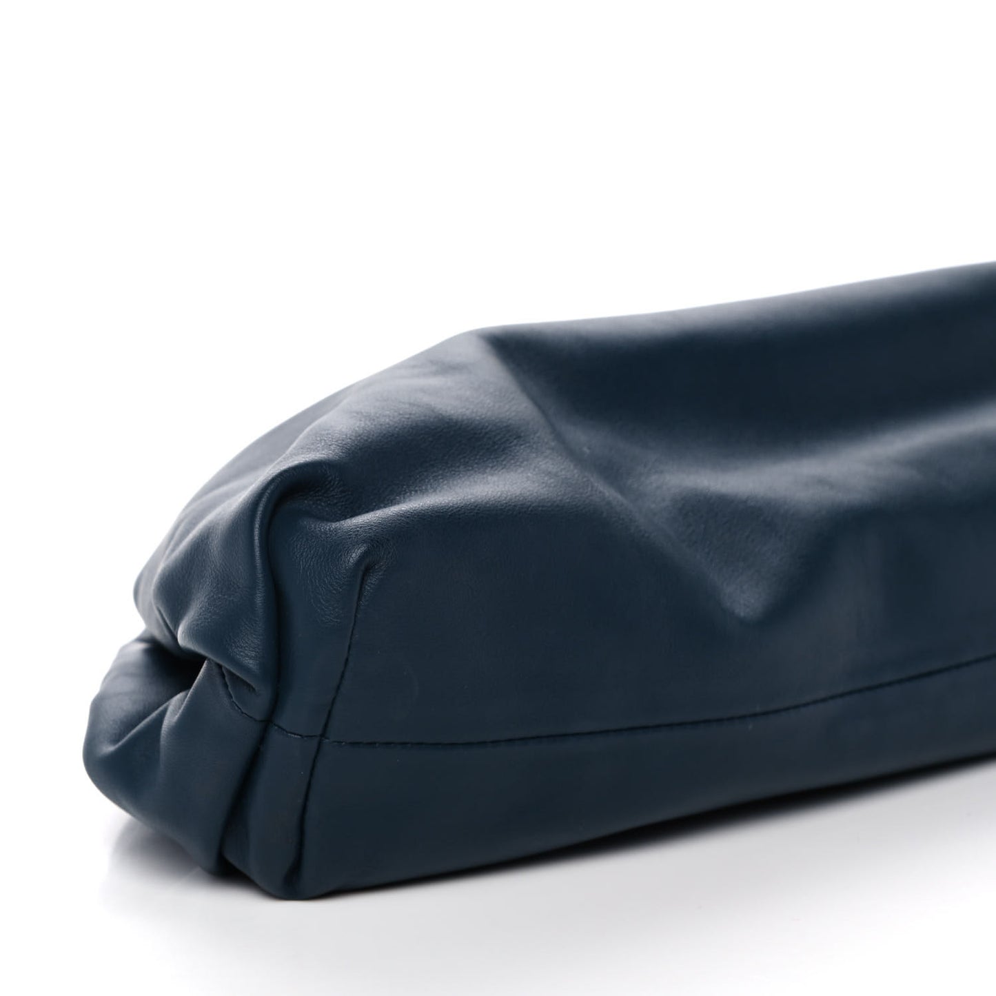 Smooth Butter Calf The Pouch Oversized Clutch Deep Blue