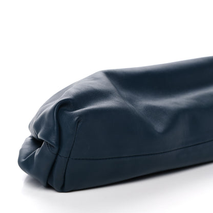 Bottega Veneta Smooth Butter Calf The Pouch Oversized Clutch Deep Blue 9 of 14