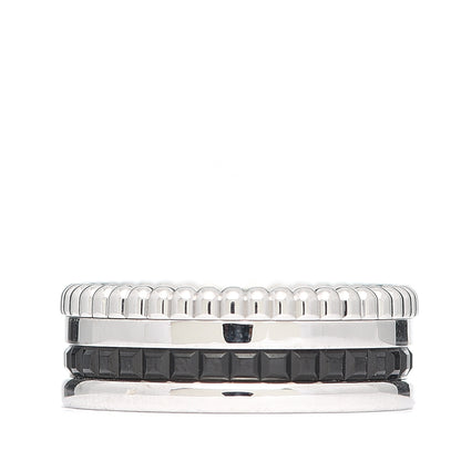 Boucheron 18K White Gold PVD Small Quatre Black Edition Ring 51 5.75 3 of 7